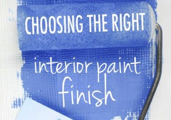 Interior paint finish options